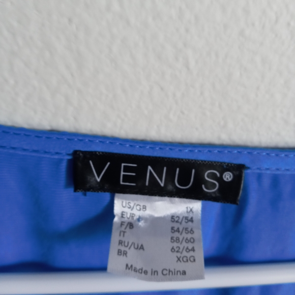 Venus blue 1X blouse - Picture 5 of 8